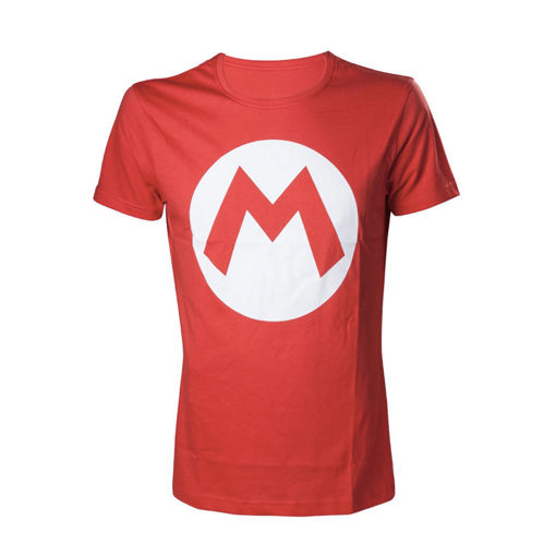 Red men shirt with the letter Nintendo - Mario - M