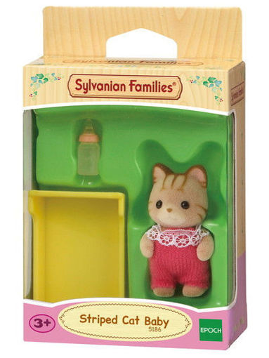 משפחת סילבניאן ,  תינוק חתול מפוספס, Striped Cat Baby , 5186, sylvanian families